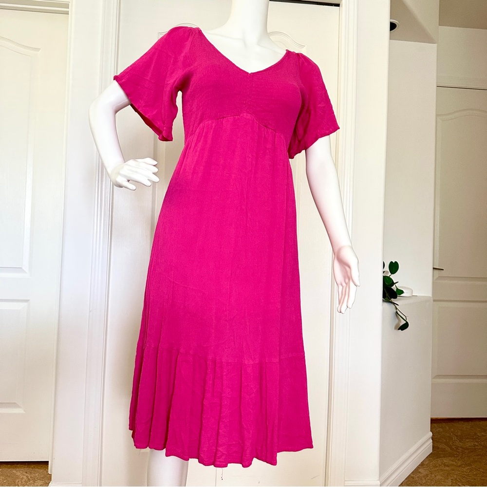 Casual Barbie Pink Women's Summer Dress (M)